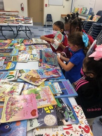 Checking out the book tables